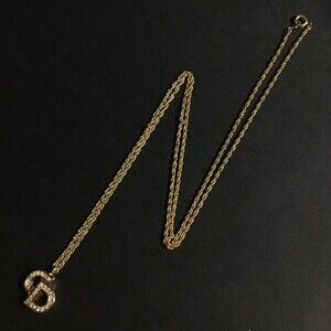 Christian Dior Cd Logo Rhinestone Gold #182301C46